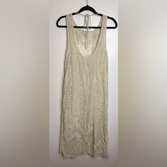 Free People Many Moons Midi Dress Lace Overlay Sleeveless - Small - Picture 6 of 14